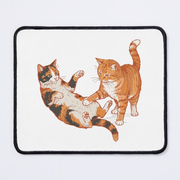 Item preview, Playful Orange Tabby and Calico Cats Art designed and sold by BilkaCreations.