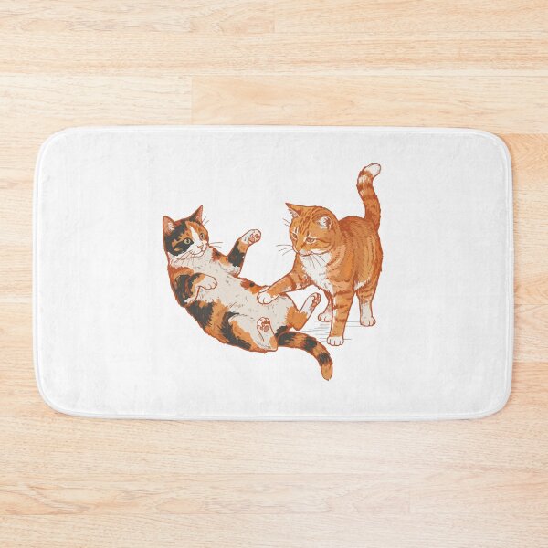 Item preview, Playful Orange Tabby and Calico Cats Art designed and sold by BilkaCreations.