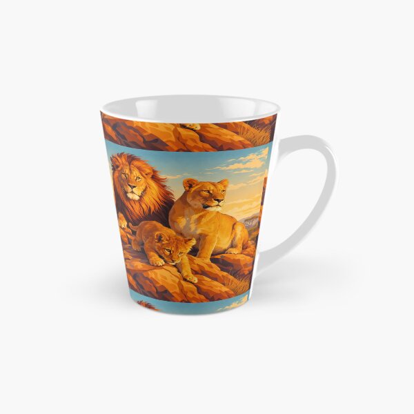 Item preview, African Lion Retro Style Digital Animal Art designed and sold by kakarikihill.