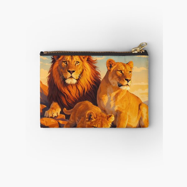Item preview, African Lion Retro Style Digital Animal Art designed and sold by kakarikihill.