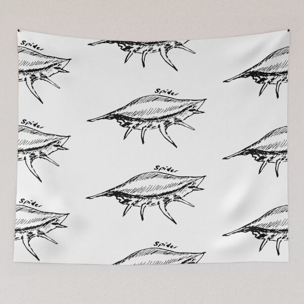 Item preview, Spider Shell Line Art – Coastal Seashell Illustration designed and sold by ArtwithKellie.