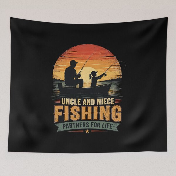 Item preview, Fishing Buddies Uncle and Niece Fishing Partners for Life designed and sold by OlakunleOloroz.