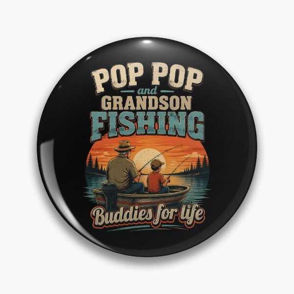 Item preview, Fishing Buddy Pop Pop and Grandson Fishing Buddies for Life designed and sold by OlakunleOloroz.