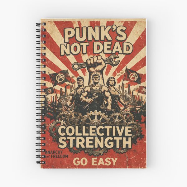 Item preview, PUNKS NOT DEAD  Collective Strength Vintage Propaganda Streetwear designed and sold by Go Easy Apparel.