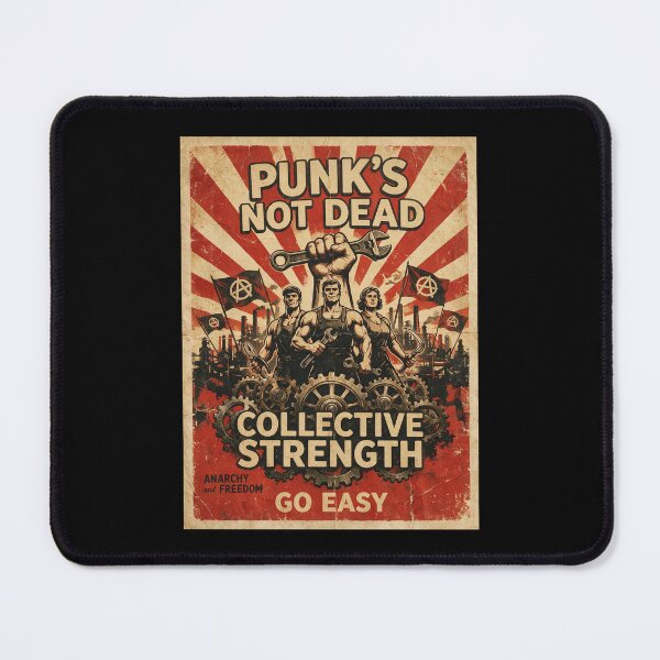 Item preview, PUNKS NOT DEAD Collective Strength Vintage Propaganda Streetwear designed and sold by Go Easy Apparel.