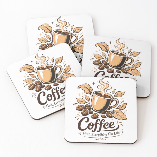 Item preview, Coffee First Everything Else Later - Vintage Coffee Lover Design designed and sold by BumbleBloom7.