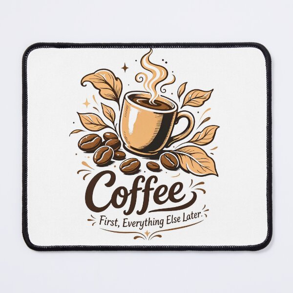 Item preview, Coffee First Everything Else Later - Vintage Coffee Lover Design designed and sold by BumbleBloom7.