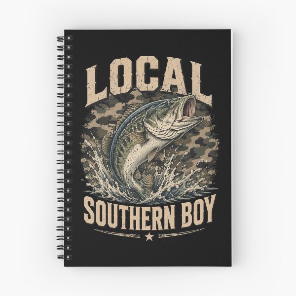 Item preview, Fishing Camo Bass Fish Local Southern Boy Funny designed and sold by OlakunleOloroz.