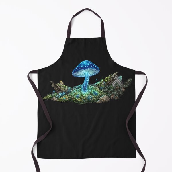 Item preview, Glowing Bioluminescent Mushroom in Enchanted Moss designed and sold by GrzywaM.