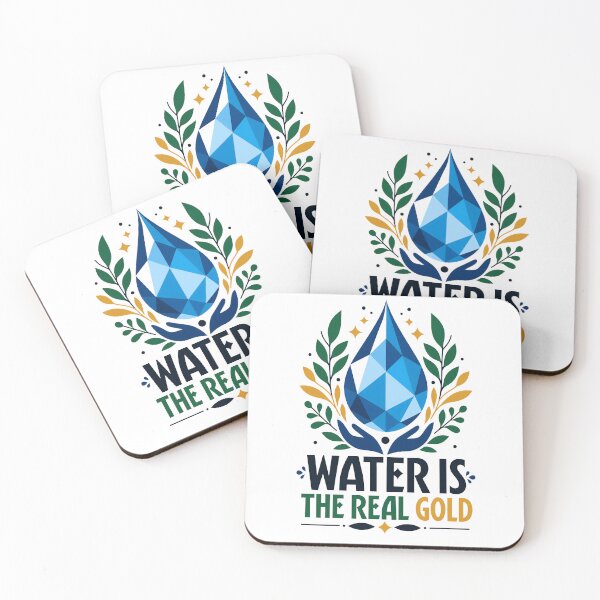 Item preview, Water Is The Real Gold Eco Friendly Activist designed and sold by Nuvoro Eco Awareness.