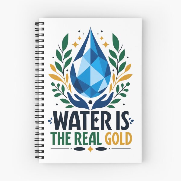 Item preview, Water Is The Real Gold Eco Friendly Activist designed and sold by Nuvoro Eco Awareness.