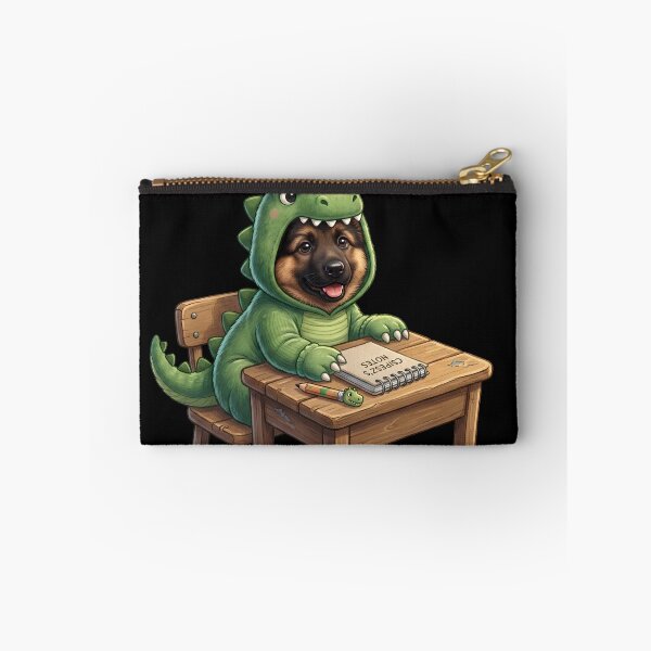 Item preview, Cute Dinosaur Costume German Shepherd Puppy Back to School Desk designed and sold by SilentFlower.