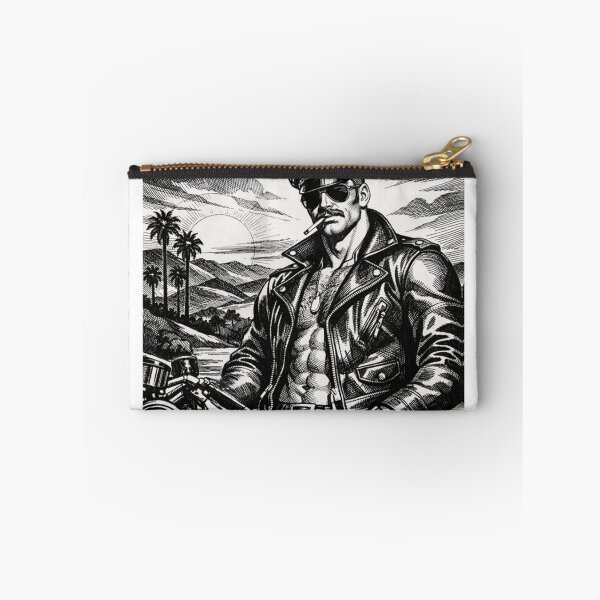 Item preview, Gay Leather Daddy Chino Hills Rebel Biker Leder Pride Tom of Finland Tribute Gay Art designed and sold by ItsAKinkThing.