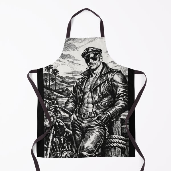 Item preview, Gay Leather Daddy Chino Hills Rebel Biker Leder Pride Tom of Finland Tribute Gay Art designed and sold by ItsAKinkThing.