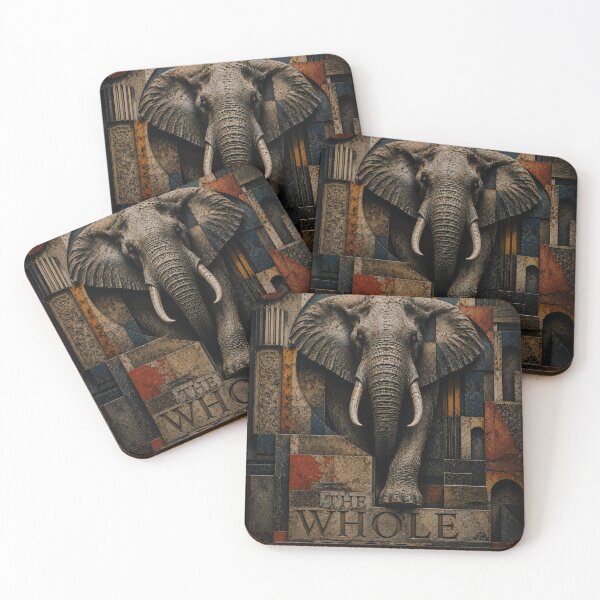 Item preview, Deep Work Engineer Geometric Elephant Stone Relief Home Office Wall Art Poster designed and sold by SavannaStrikes.