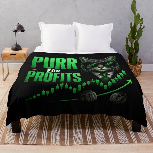 Item preview, Purr for Profits Cat Trader Funny Stock Market Trading Design designed and sold by PipForgeStudio .
