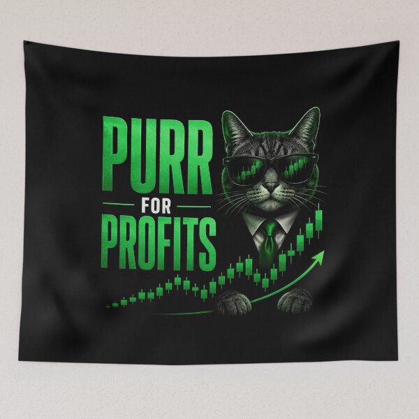 Item preview, Purr for Profits Cat Trader Funny Stock Market Trading Design designed and sold by PipForgeStudio .
