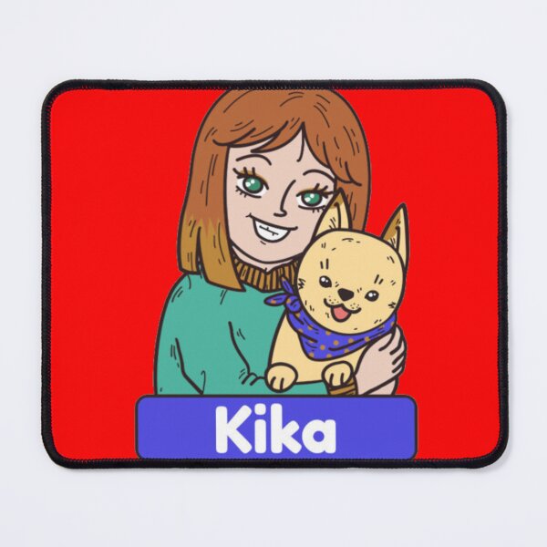 Item preview, Kika Girl Holding Cute French Bulldog Puppy - Retro Pet Illustration designed and sold by GenZFashion000.