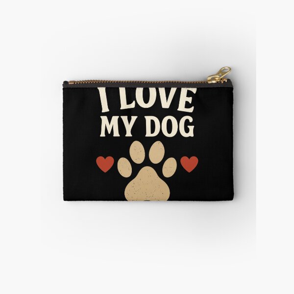 Item preview, I Love My Dog Retro Paw Print Dog Owners And Lovers designed and sold by OlyvieArt.