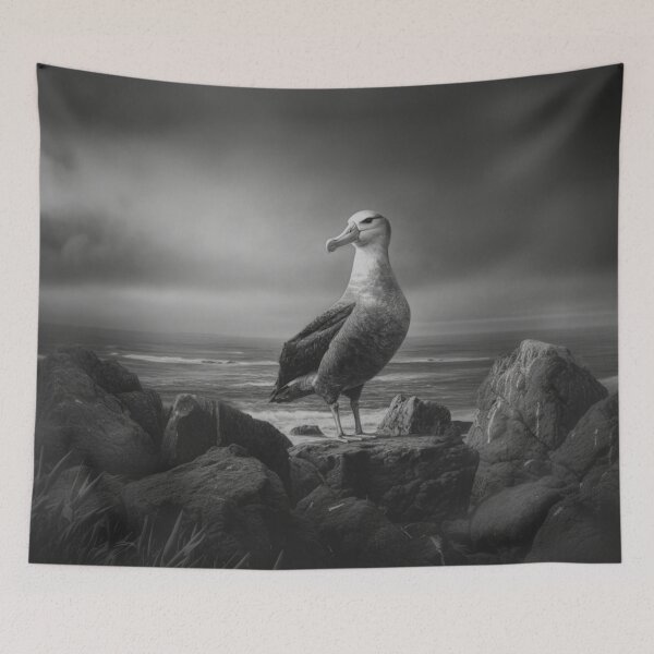 Item preview, A proud Albatross standing on coastal rocks, Birds in Motion designed and sold by CDC40.