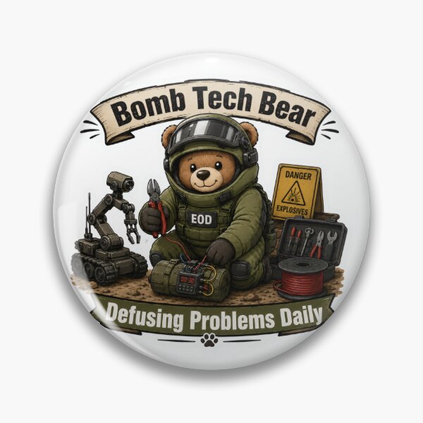Item preview, Bomb Tech Bear – Defusing Problems Daily designed and sold by TrendScanner.