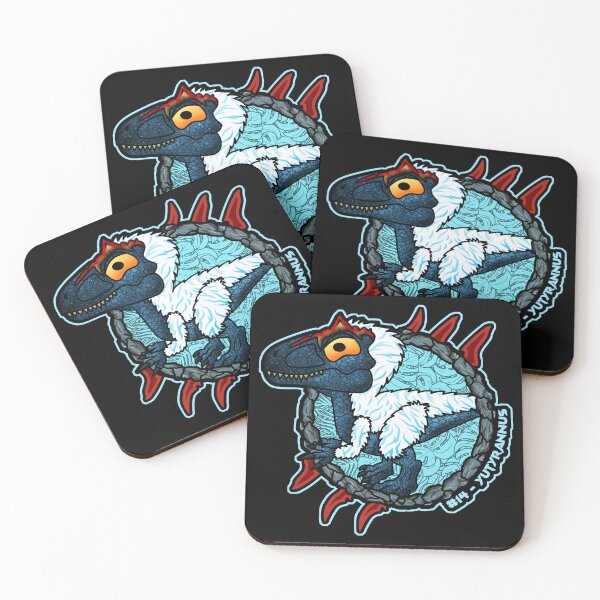 Item preview, Pocket Yutyrannus Chibi | Cute Feathered Dinosaur Sticker designed and sold by Grimtech Workshop.