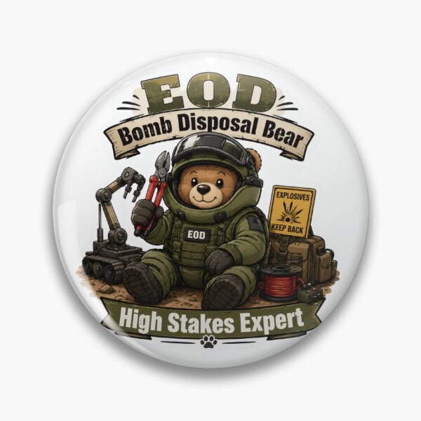 Item preview, EOD Bomb Disposal Bear – High Stakes Expert designed and sold by TrendScanner.