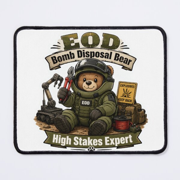 Item preview, EOD Bomb Disposal Bear – High Stakes Expert designed and sold by TrendScanner.