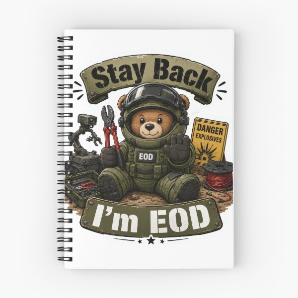 Item preview, Stay Back – I’m EOD Bomb Disposal Bear designed and sold by TrendScanner.