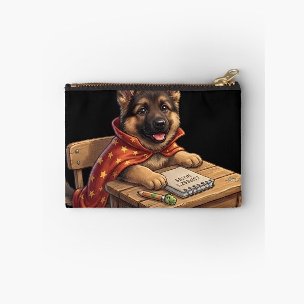 Item preview, Cute German Shepherd Puppy Wizard Costume Back to School Desk designed and sold by SilentFlower.