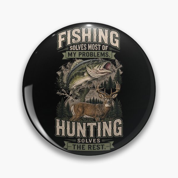 Item preview, Fishing Solve Most My Problems Deer Hunting Dad Husband designed and sold by OlakunleOloroz.
