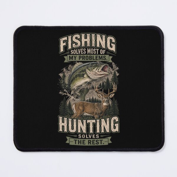 Item preview, Fishing Solve Most My Problems Deer Hunting Dad Husband designed and sold by OlakunleOloroz.