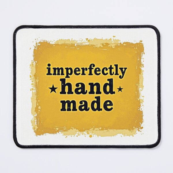 Item preview, Imperfectly Handmade Distressed Yellow Typographic Art designed and sold by FlippoStories.