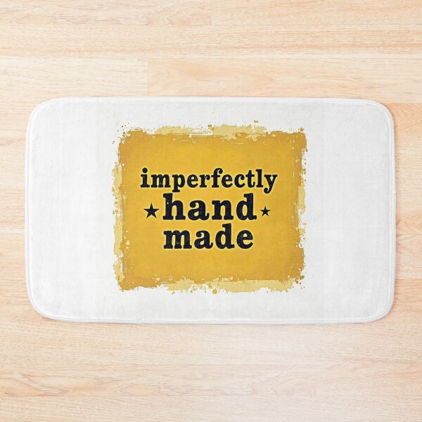 Item preview, Imperfectly Handmade Distressed Yellow Typographic Art designed and sold by FlippoStories.