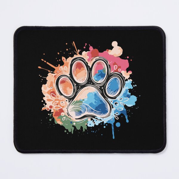 Item preview, Dog paw print mono line pet footprint minimal design, paw print master, unconditional, love, minimal style, pet lovers, animal lovers, dog lovers designed and sold by OlyvieArt.