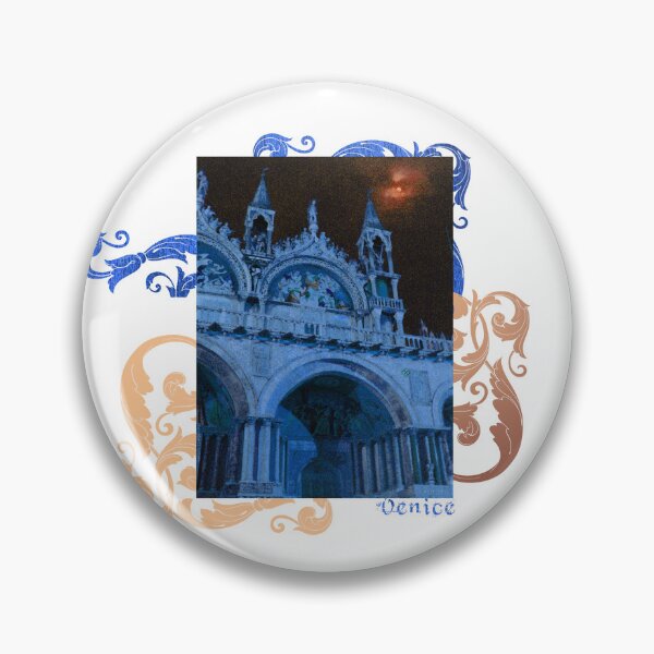Item preview, Saint Mark Cathedral Basilica at Night - Venice, Italy (Original Photography by AliceCCI) Dark Pink Hues designed and sold by VanyssaGraphics.
