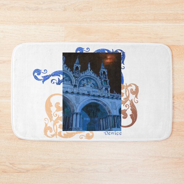 Item preview, Saint Mark Cathedral Basilica at Night - Venice, Italy (Original Photography by AliceCCI) Dark Pink Hues designed and sold by VanyssaGraphics.