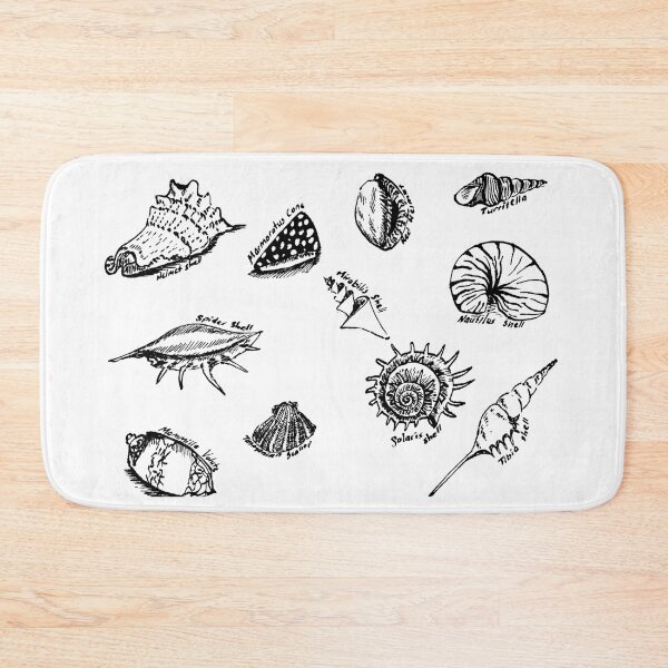 Item preview, Coastal Seashell Collection Line Art – Hand Drawn Shell Illustration designed and sold by ArtwithKellie.
