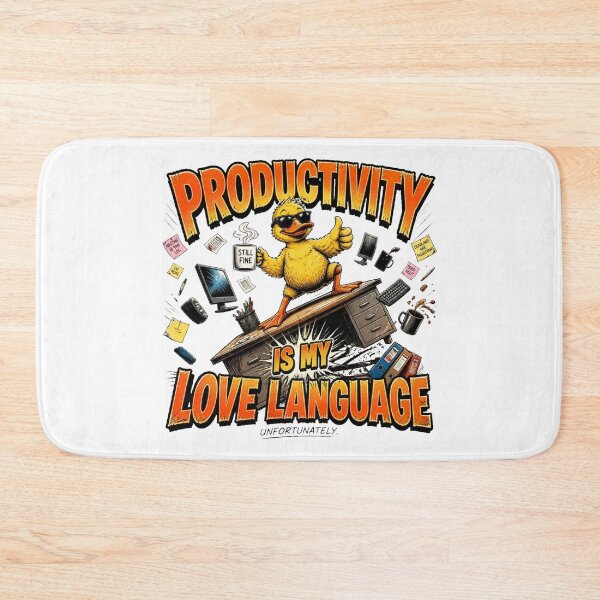 Item preview, Productivity Is My Love Language Funny Duck | Office Sarcasm Comic designed and sold by Cavalier-org.