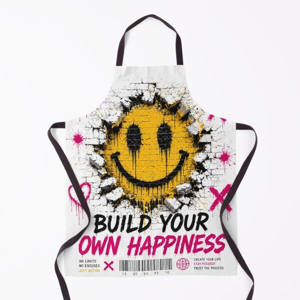 Artikelvorschau, Build Your Own Happiness Smiley Motivation entworfen und verkauft von almirbesic1992.