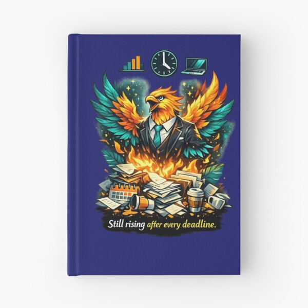 Item preview, Corporate Phoenix – Still Rising After Every Deadline Office Humor Art designed and sold by EdgeSphere.