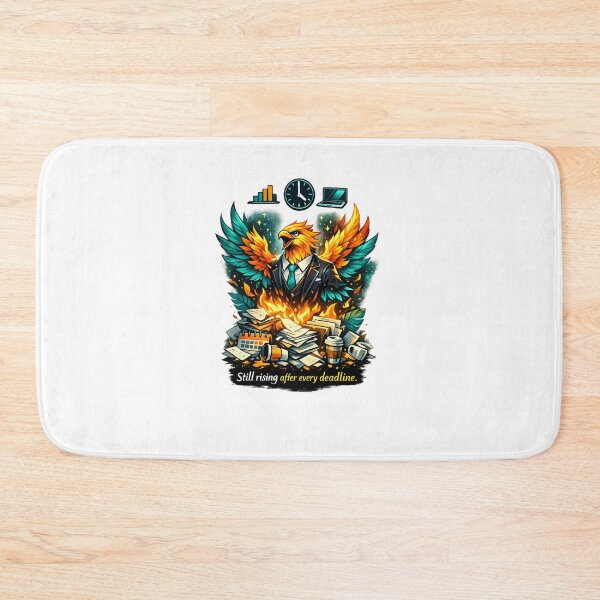 Item preview, Corporate Phoenix – Still Rising After Every Deadline Office Humor Art designed and sold by EdgeSphere.