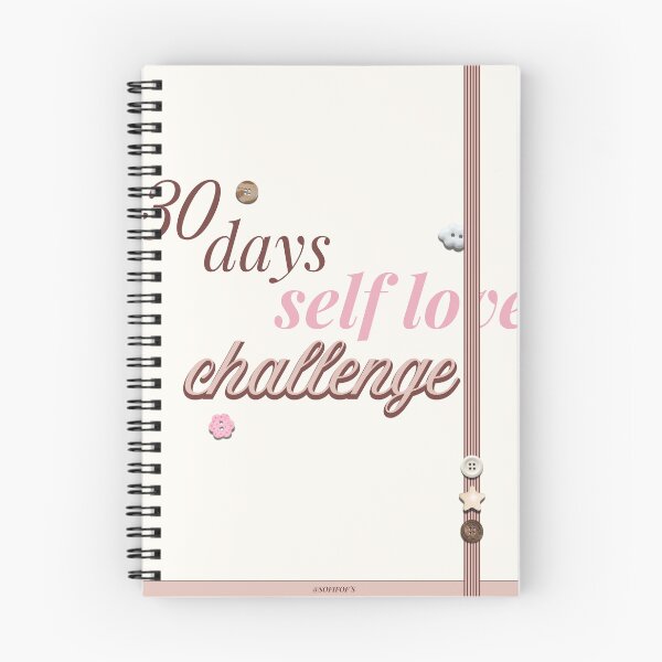 Item preview, 30 Days Self Love Challenge Minimalist Journal designed and sold by SofiFofs.