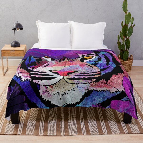 Item preview, Midnight jungle tiger designed and sold by Swadeillustrations.