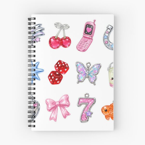 Item preview, Glossy Y2K Charm Collection – Chrome Kawaii Sticker Pack designed and sold by alexrow.