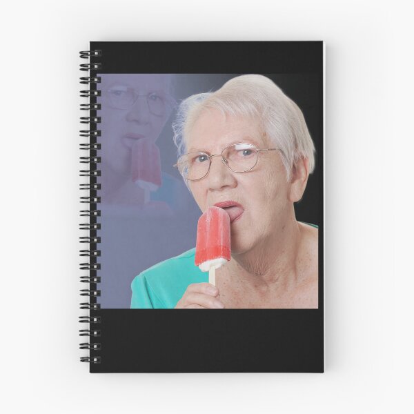 Item preview, Elderly Woman Licking Red Frozen Treat Meme designed and sold by viekneehgamb.