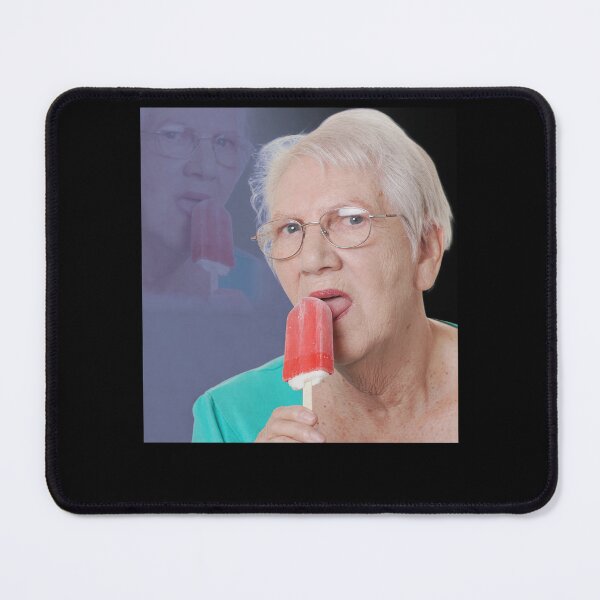 Item preview, Elderly Woman Licking Red Frozen Treat Meme designed and sold by viekneehgamb.