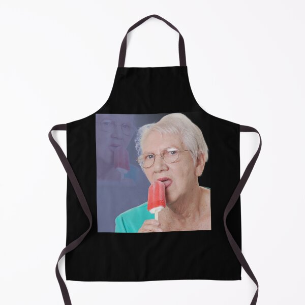 Item preview, Elderly Woman Licking Red Frozen Treat Meme designed and sold by viekneehgamb.