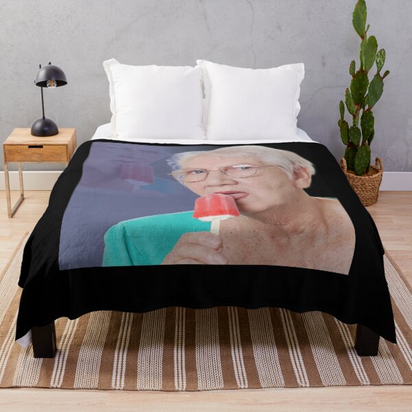 Item preview, Elderly Woman Licking Red Frozen Treat Meme designed and sold by viekneehgamb.