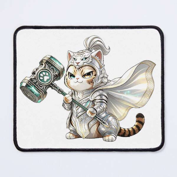 Item preview, The Thunder Hammer Knight - Elite Felis Nigripes Warrior designed and sold by ABYSSLAB.
